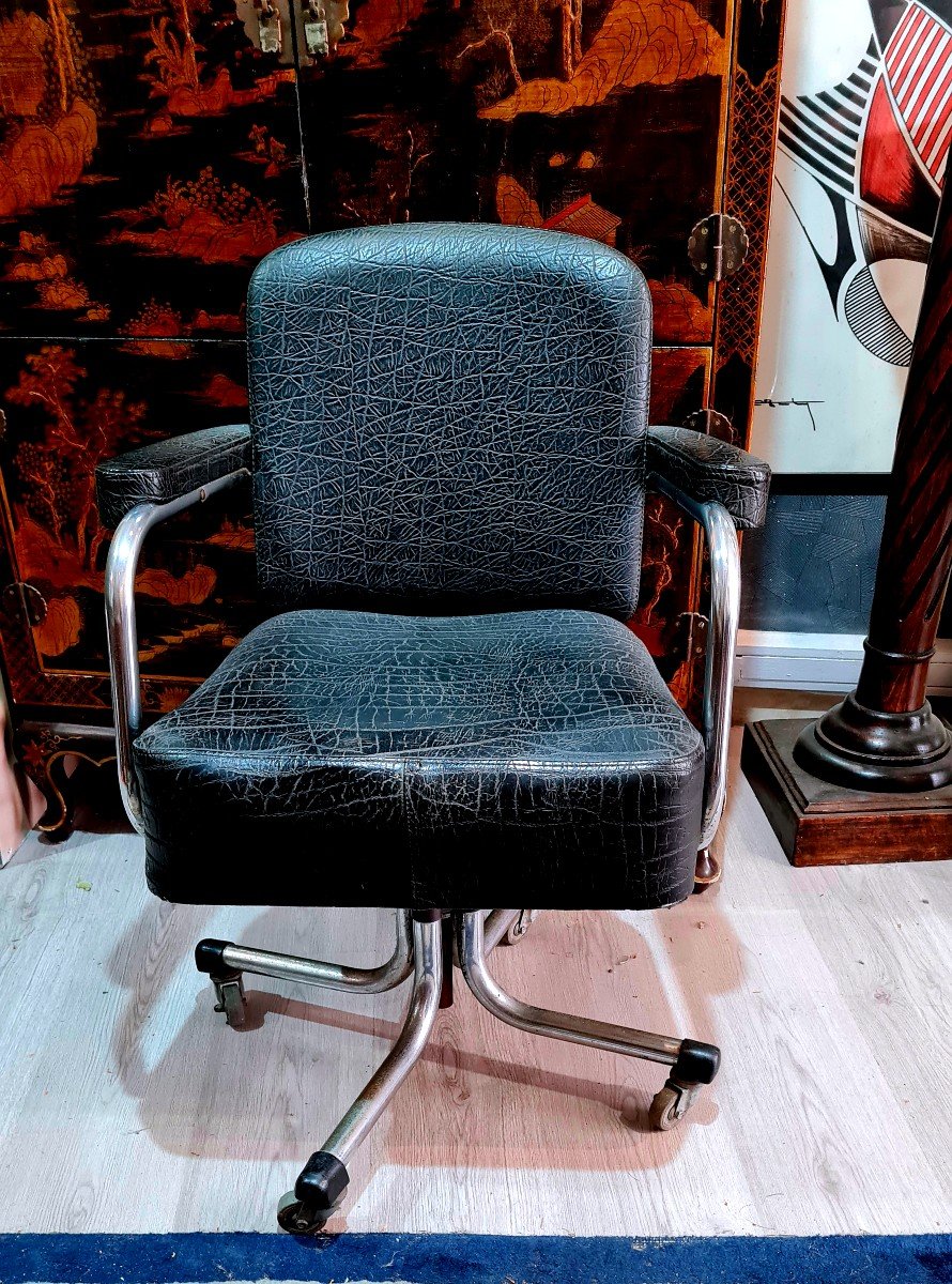 Vintage Office Armchair Design 50's 60's-photo-2