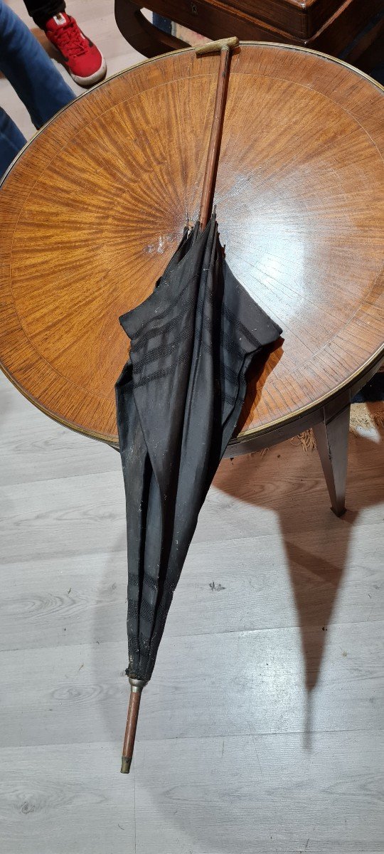 Rare Canne Parapluie dandy  XIX eme -photo-4