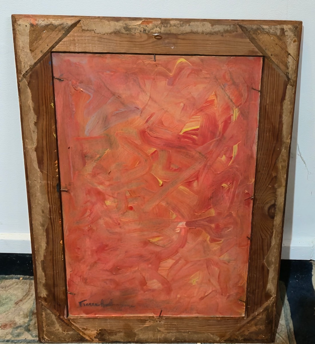 Peintre corse ! Fauve  Pierre Ambrogiani (1907-1985)  tableau huile fauvisme vive la corse -photo-4