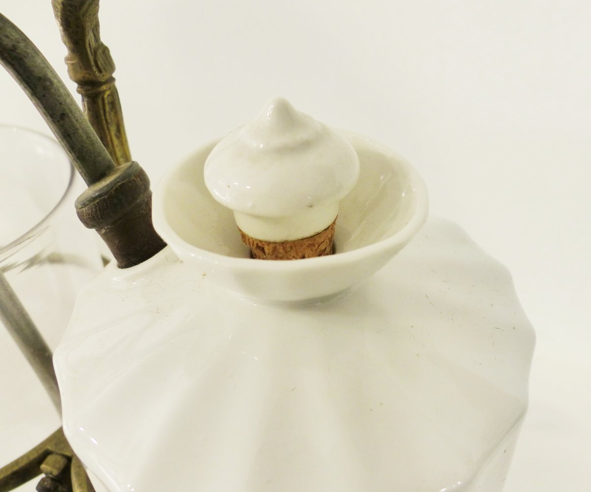 Pair Of Louis Gabet System Rocking Coffee Maker White Porcelain Bronze Louis Philippe XIXth-photo-8