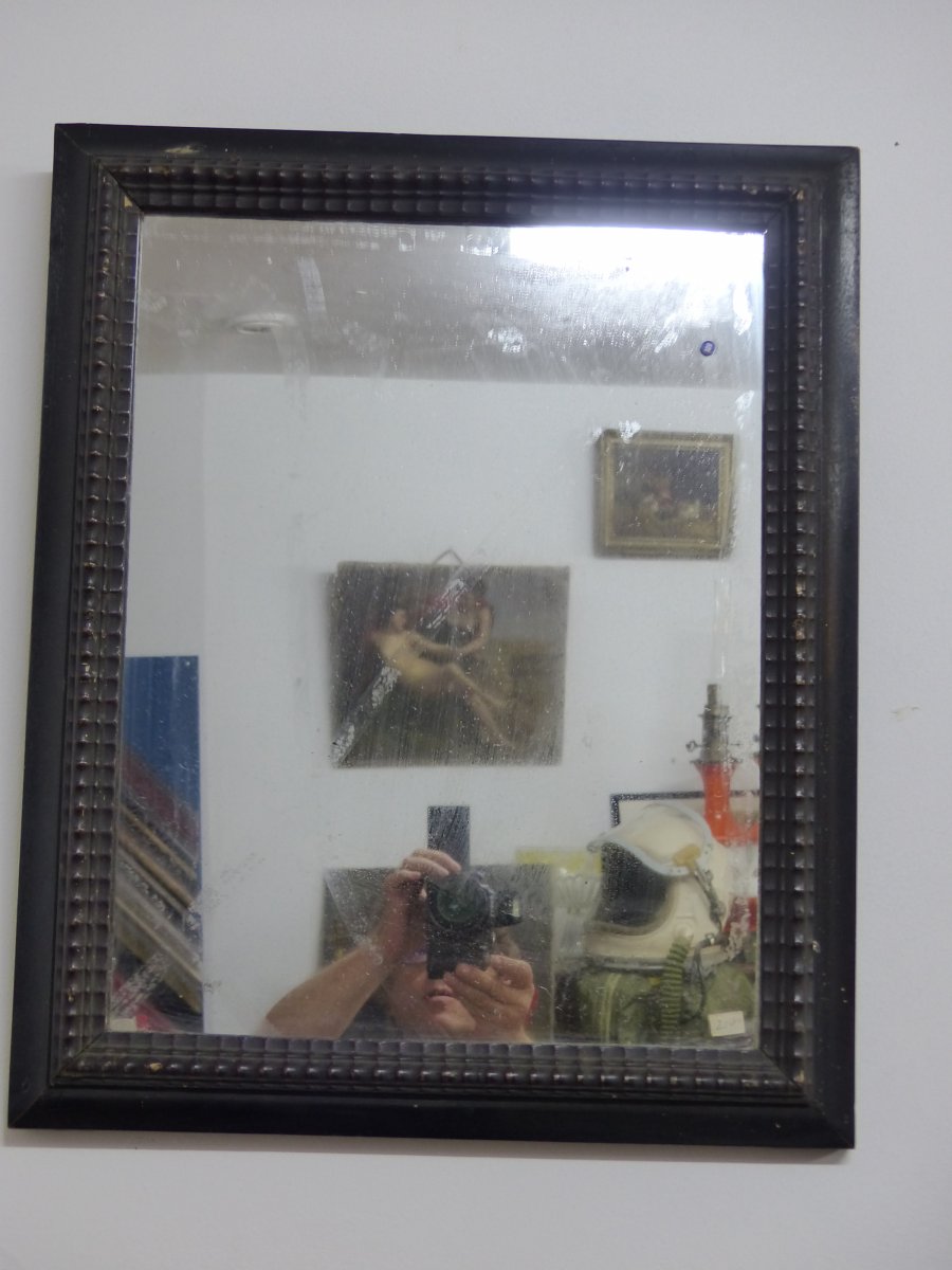 Mirror Louis XIII Style XVII Th Dutch Baguette  Circa XIX Th Framing Frame-photo-2