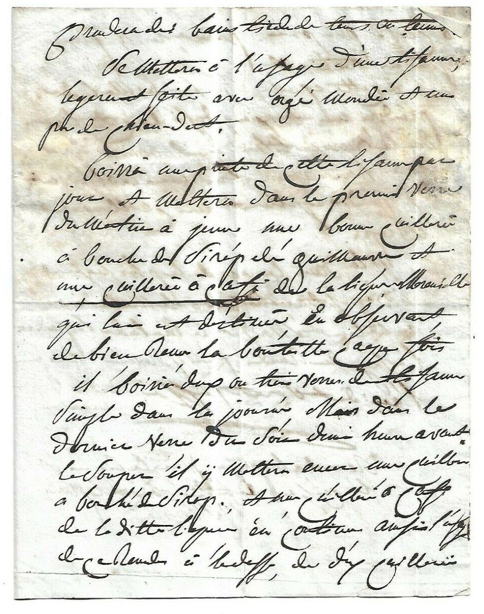 Chirurgie Medecine 1e Empire Lettre Autographe Signée Ambroise Wuillaume Grande Armée Napoléon-photo-4