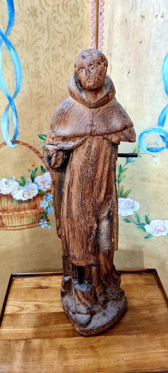 Statue Religieuse époque  XIV / XV  ėme Siecle Saint Roch epoque gothique medieval  cf.gothique haute epoque-photo-6