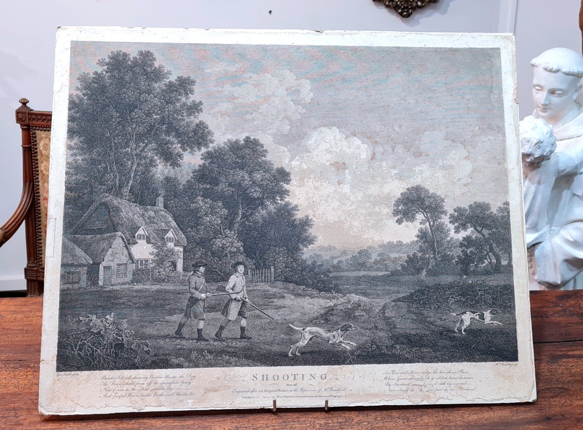 Engraving Circa XVIIIe Siecle Par William Woollett Et Geo Stulbs Pina -photo-2