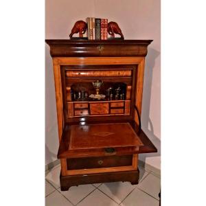 Secretaire Louis Philippe Acajou Citronnier XIXe 