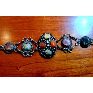 Old Minerals Silver Bracelet