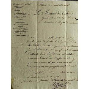 Ministre De Napoleon Joseph marie Portalis Autographe Code Civil Avocat Juge Justice 1er empire