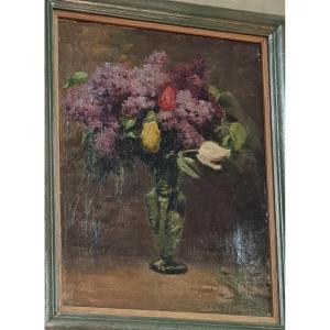 Jean Desbrosses Louvre Paris Painting Oil Painting Flowers 