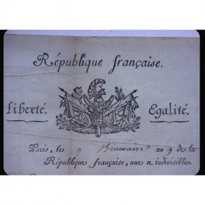 Grognard de Napolėon 1er  Document époque Empire 1800 Promotion Au Grade De Lieutenant suite a bataille .napoleon 9 Brumaire 