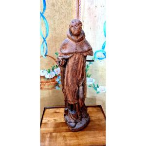 Religious Statue Period XIV / XV Th Century Saint Roch Medieval Gothic