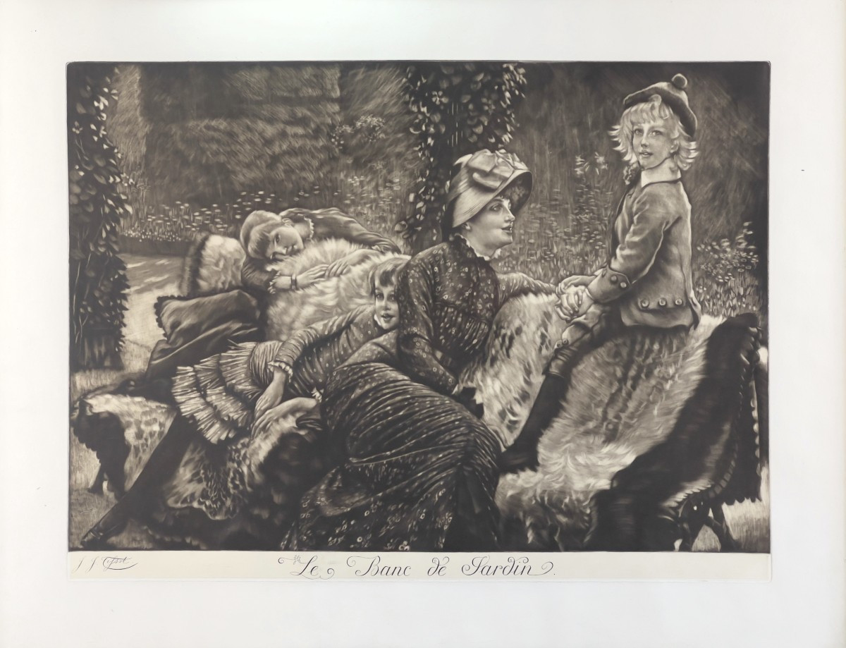 James Tissot - Le Banc De Jardin-photo-2