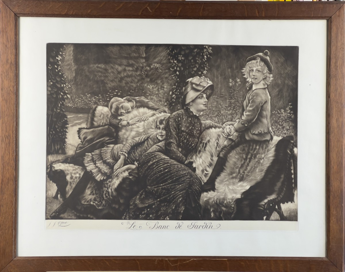 James Tissot - Le Banc De Jardin