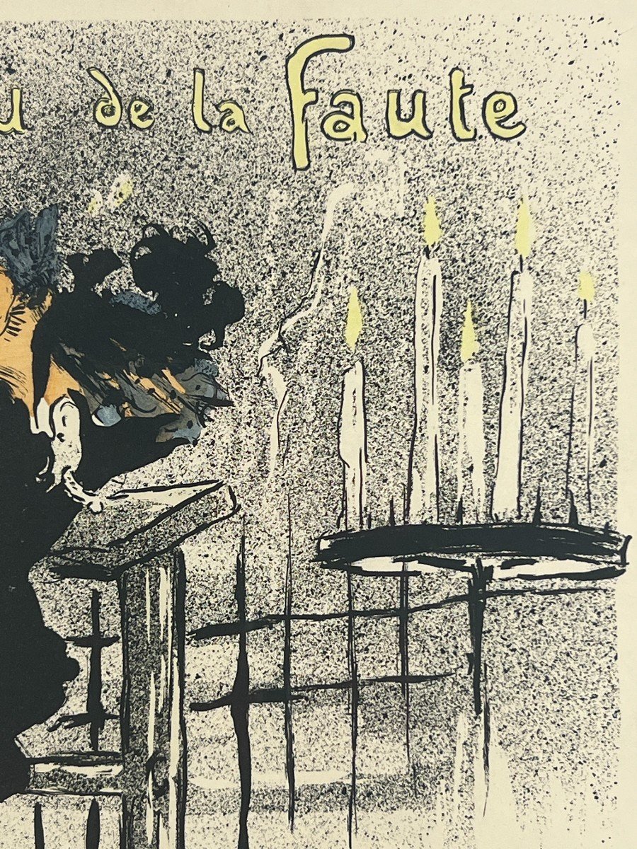 Théophile Alexandre STEINLEN - L'Aveu de la faute - Lithographie-photo-2