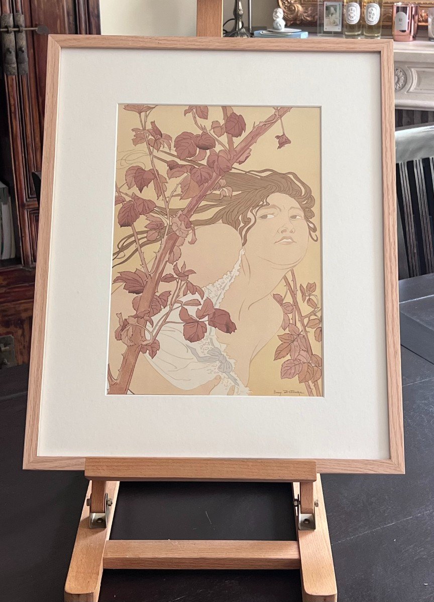 Henri Detouche - Dans Les Ronces - Lithograph-photo-3
