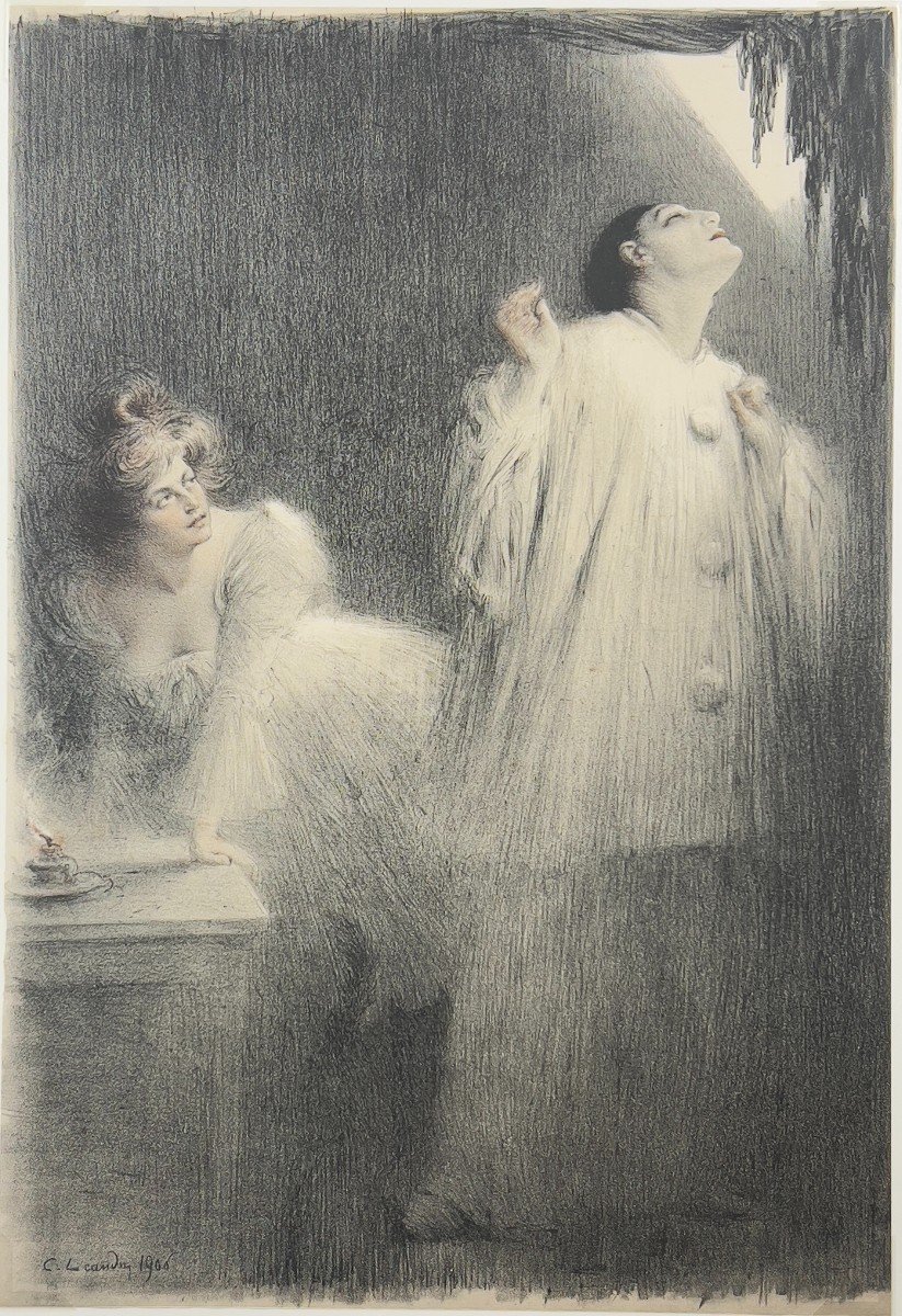 Charles Léandre - Les Cantomimes - Lithographie-photo-2