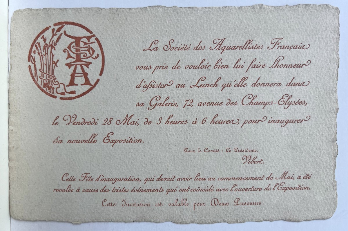 Gaston LA TOUCHE - Portrait de sa femme Jacqueline à la couture - dessin-photo-4