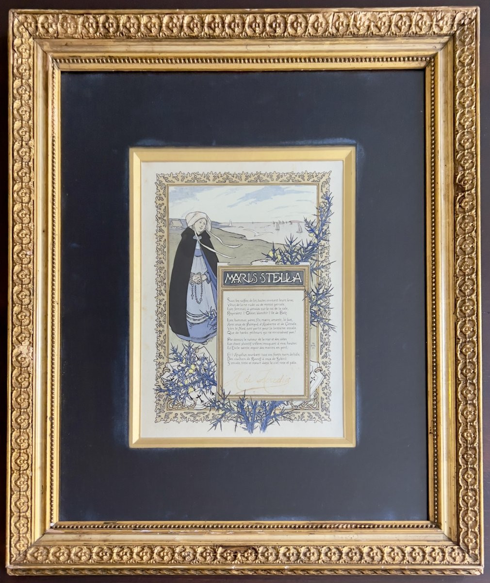 Adolphe Giraldon - Maris Stella - Aquarelle-photo-2