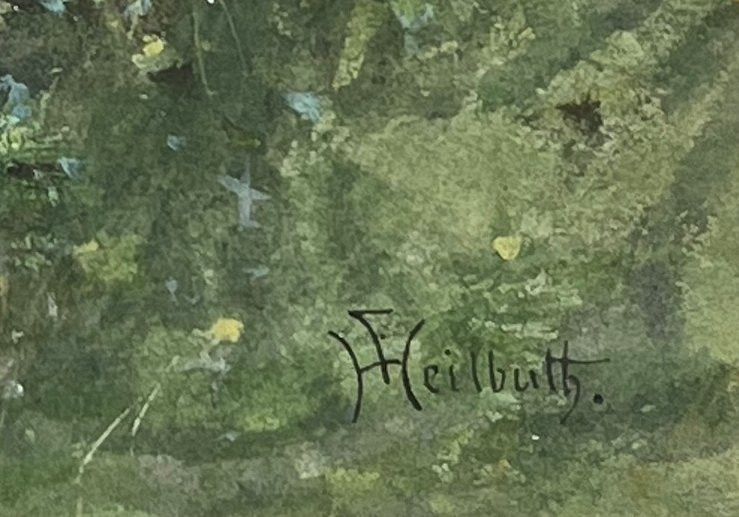 Ferdinand Heilbuth - Woman Lying On A Shore - Watercolor-photo-3