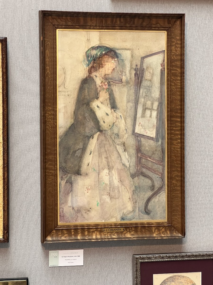 Julia H. CREAMER - La Toque de plume - aquarelle-photo-1