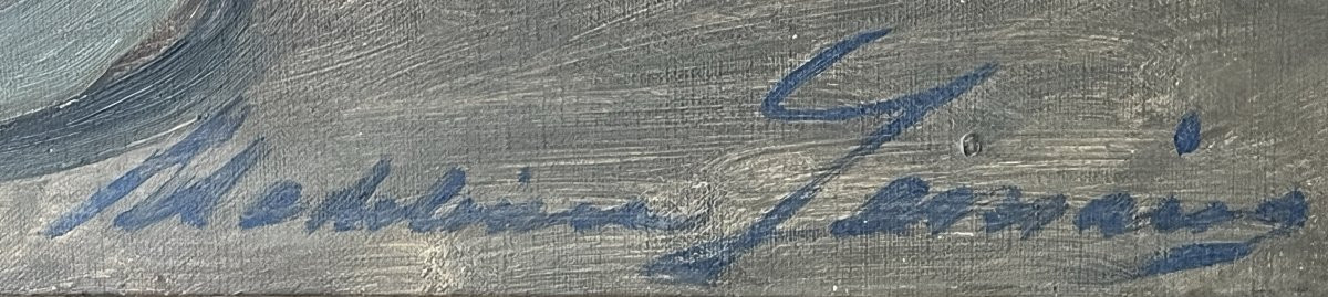 Madeleine Lemaire - Bouquet Of Carnations - Oil On Canvas-photo-2