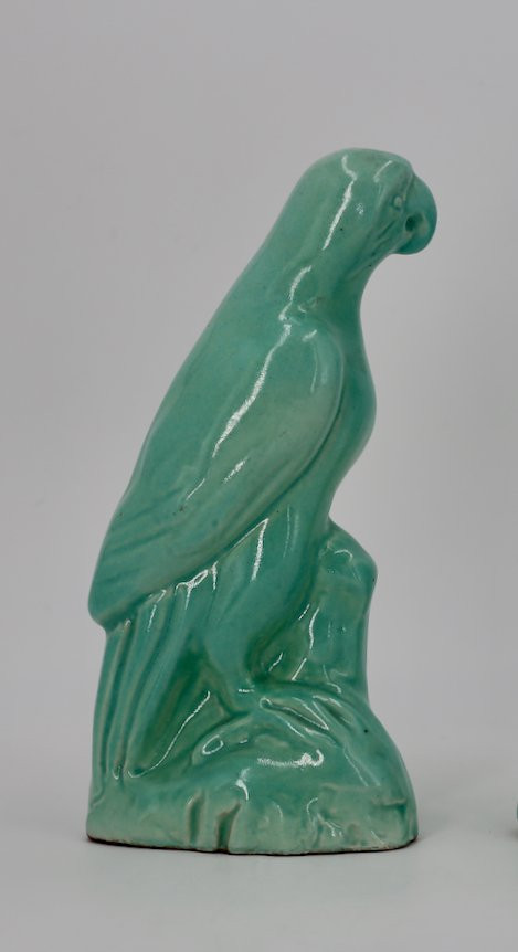 Edmond Lachenal – Perruche en céramique émaillée-photo-2