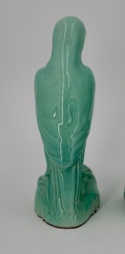 Edmond Lachenal – Perruche en céramique émaillée-photo-3