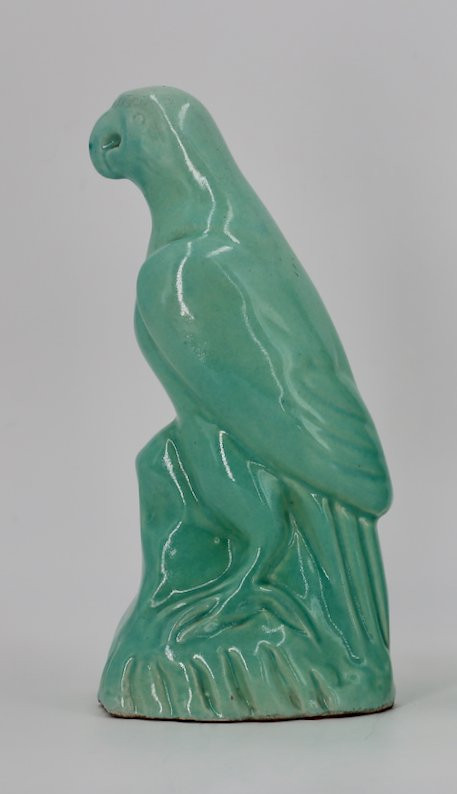 Edmond Lachenal – Perruche en céramique émaillée-photo-4