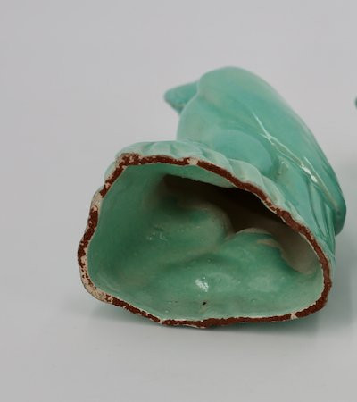 Edmond Lachenal – Perruche en céramique émaillée-photo-1