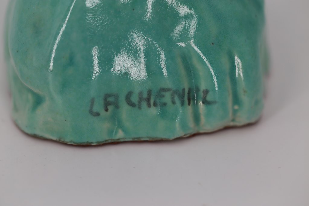 Edmond Lachenal – Perruche en céramique émaillée-photo-2