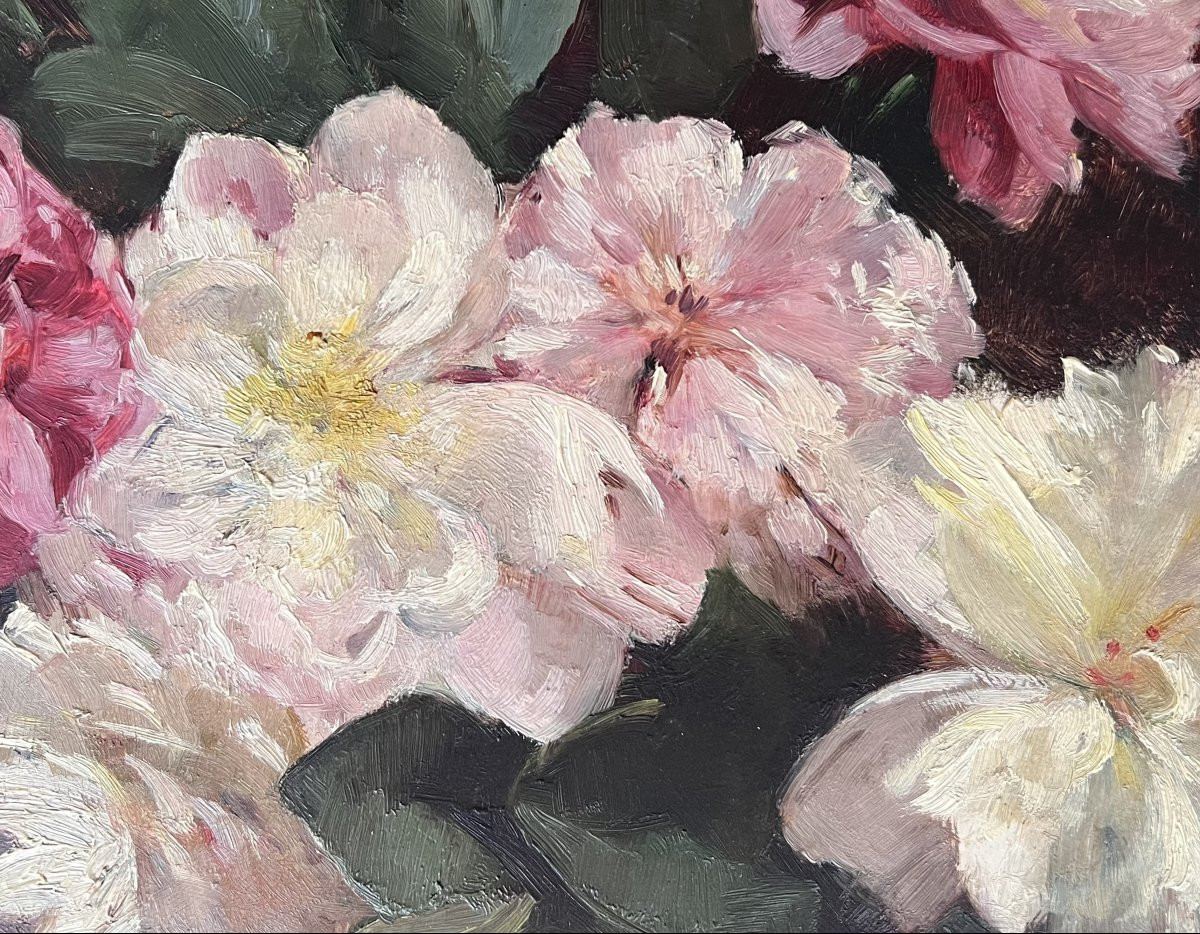 Marc De Lajaumont - Bouquet Of Peonies-photo-3