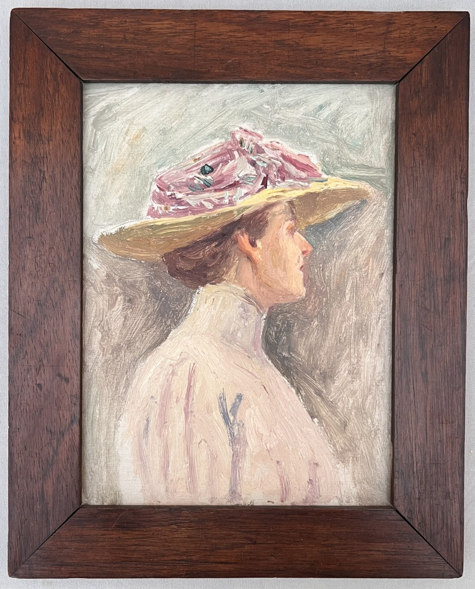 Anonymous - Portrait Of A Woman With A Hat
