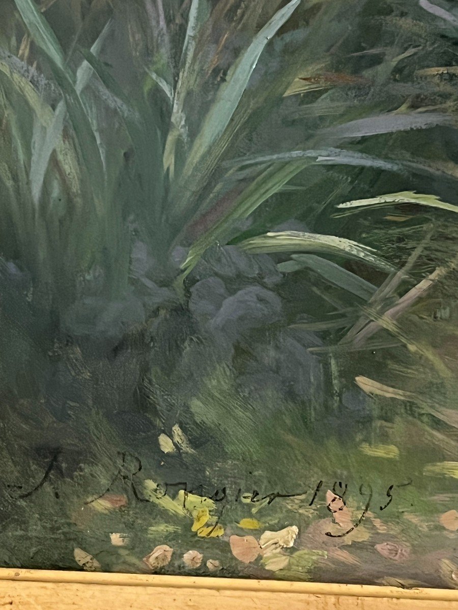 Jeanne Rongier (1852-1929) - Autumn Flower - 1895 - Oil On Canvas-photo-4