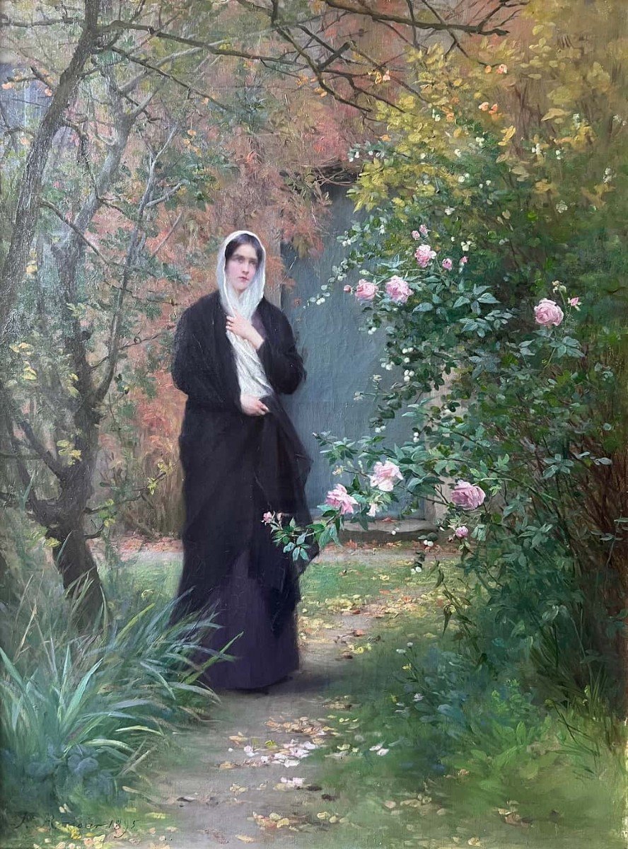 Jeanne Rongier (1852-1929) - Autumn Flower - 1895 - Oil On Canvas