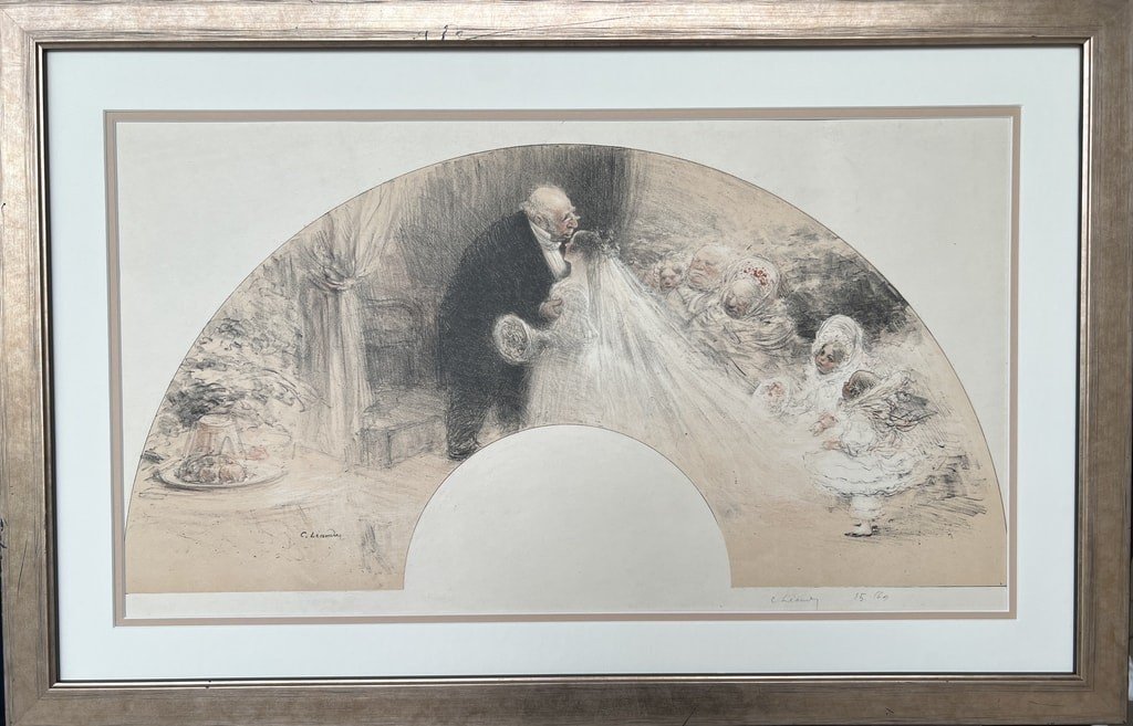 Charles Léandre (1862-1934) - Le Mariage -  Lithographie signée dans la planche en bas à gauche « C. Léandre », contresignée en bas à droite et numérotée 15/60-photo-2