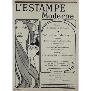 Alfons Mucha - Cover Of l'Estampe Moderne - Lithograph