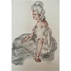 René-Xavier PRINET - Manon - Lithographie