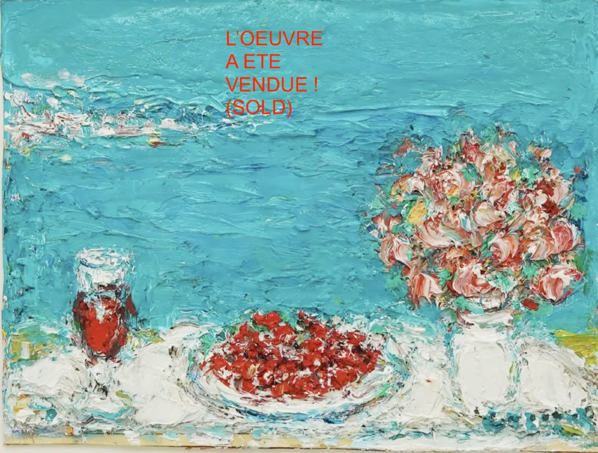 André Cottavoz (1922-2012) Oil On Canvas - Dimensions Without Frame 24 X 32 Cm