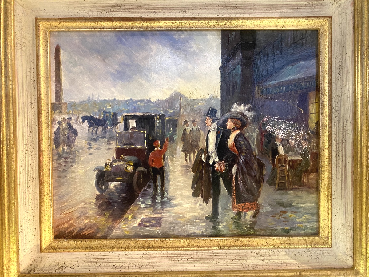 Paris- At Maxim's - Oil On Canvas - 20th Century French School