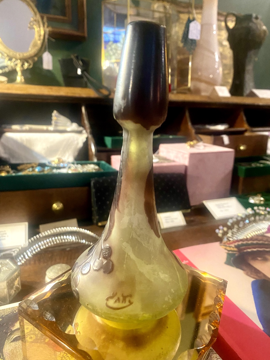 Soliflore Vase By émile Gallé, 20th Century.-photo-4