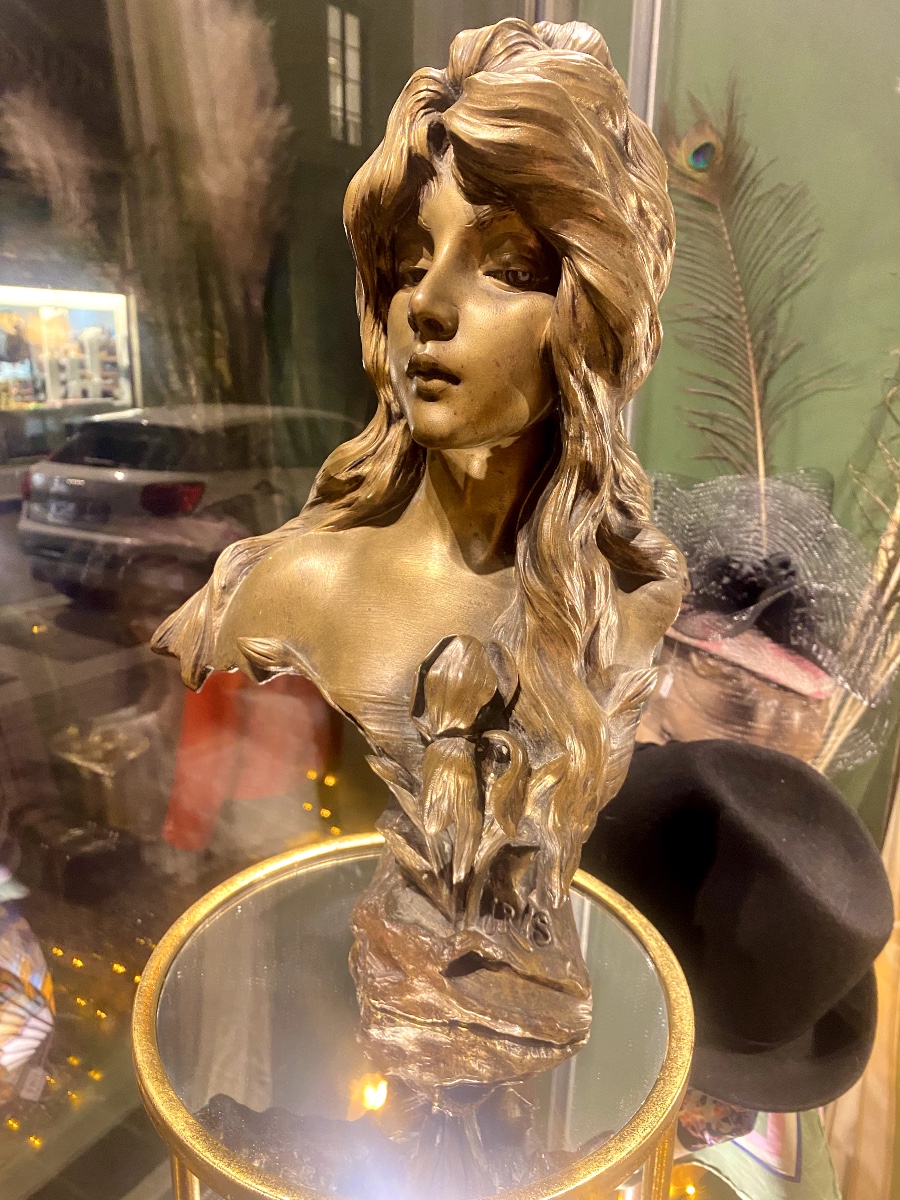 Bronze Sculpture Emmanuel Villanis "iris"-photo-2