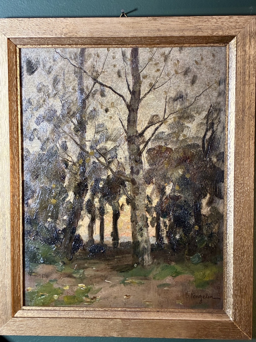 Alphonse Stengelin (1852–1938) — Oil On Panel - Woodland