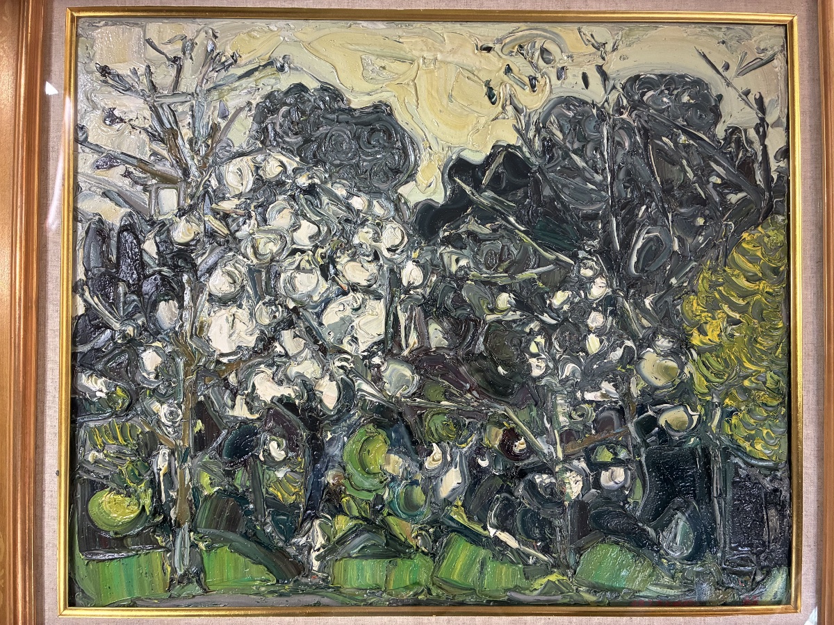 Oil On Canvas By Andre Cottavoz, 1977 - Tamenaga Gallery, Tokyo-photo-3