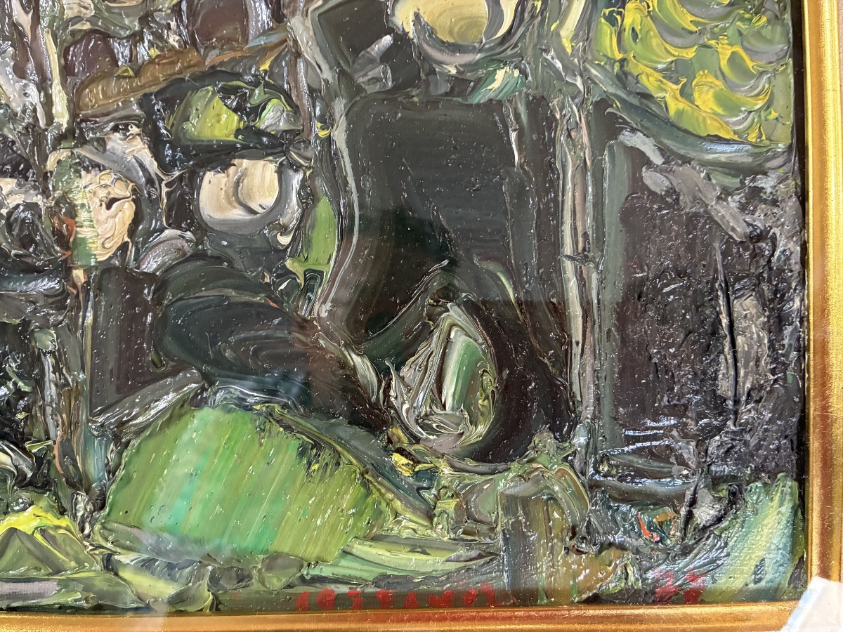 Oil On Canvas By Andre Cottavoz, 1977 - Tamenaga Gallery, Tokyo-photo-2