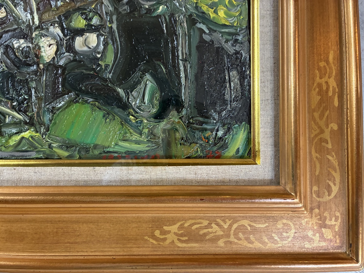 Oil On Canvas By Andre Cottavoz, 1977 - Tamenaga Gallery, Tokyo-photo-3