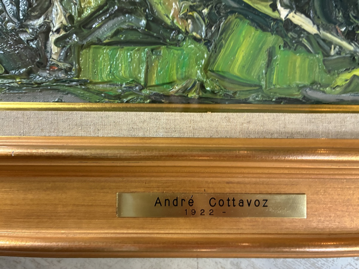 Oil On Canvas By Andre Cottavoz, 1977 - Tamenaga Gallery, Tokyo-photo-5