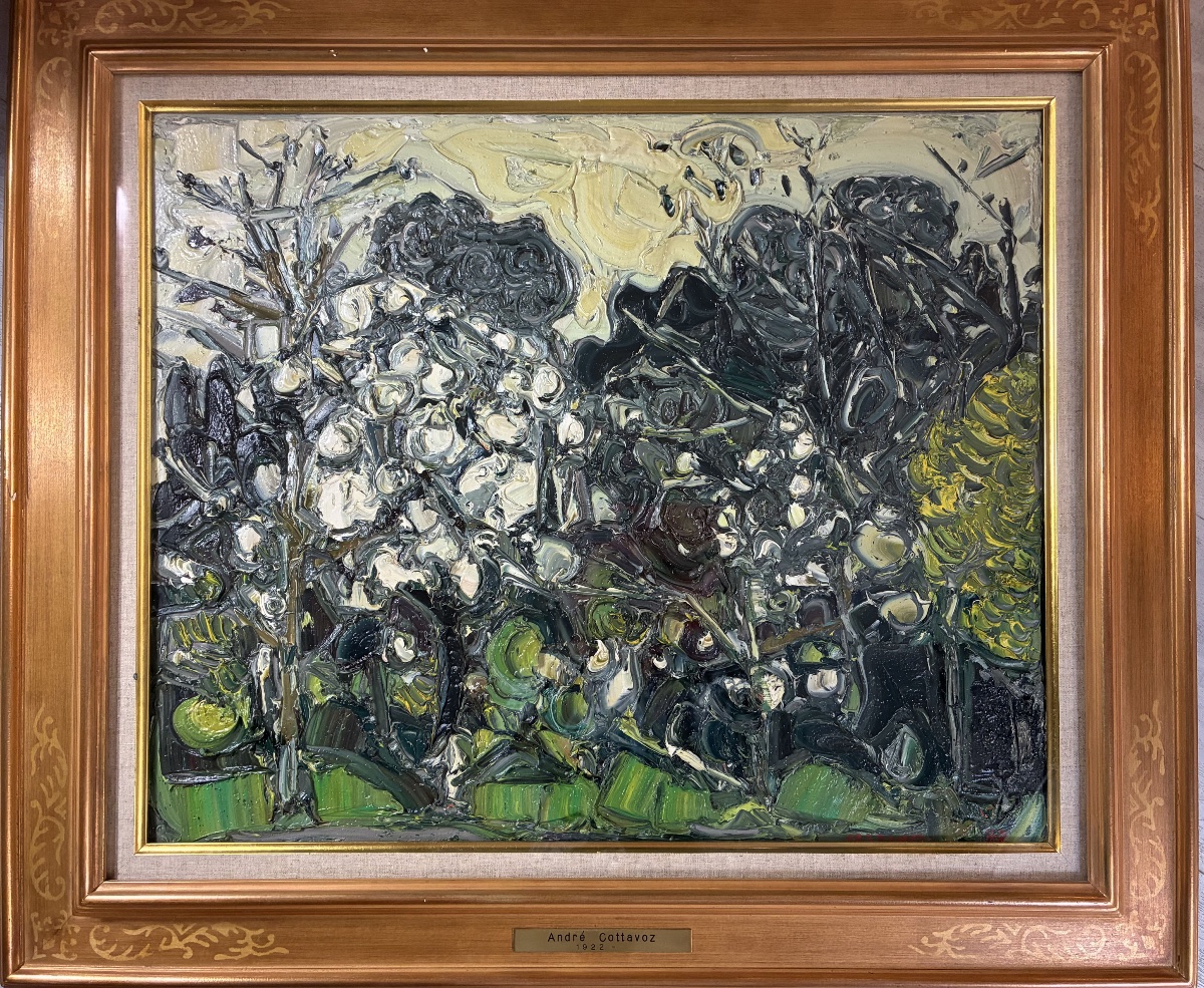 Oil On Canvas By Andre Cottavoz, 1977 - Tamenaga Gallery, Tokyo