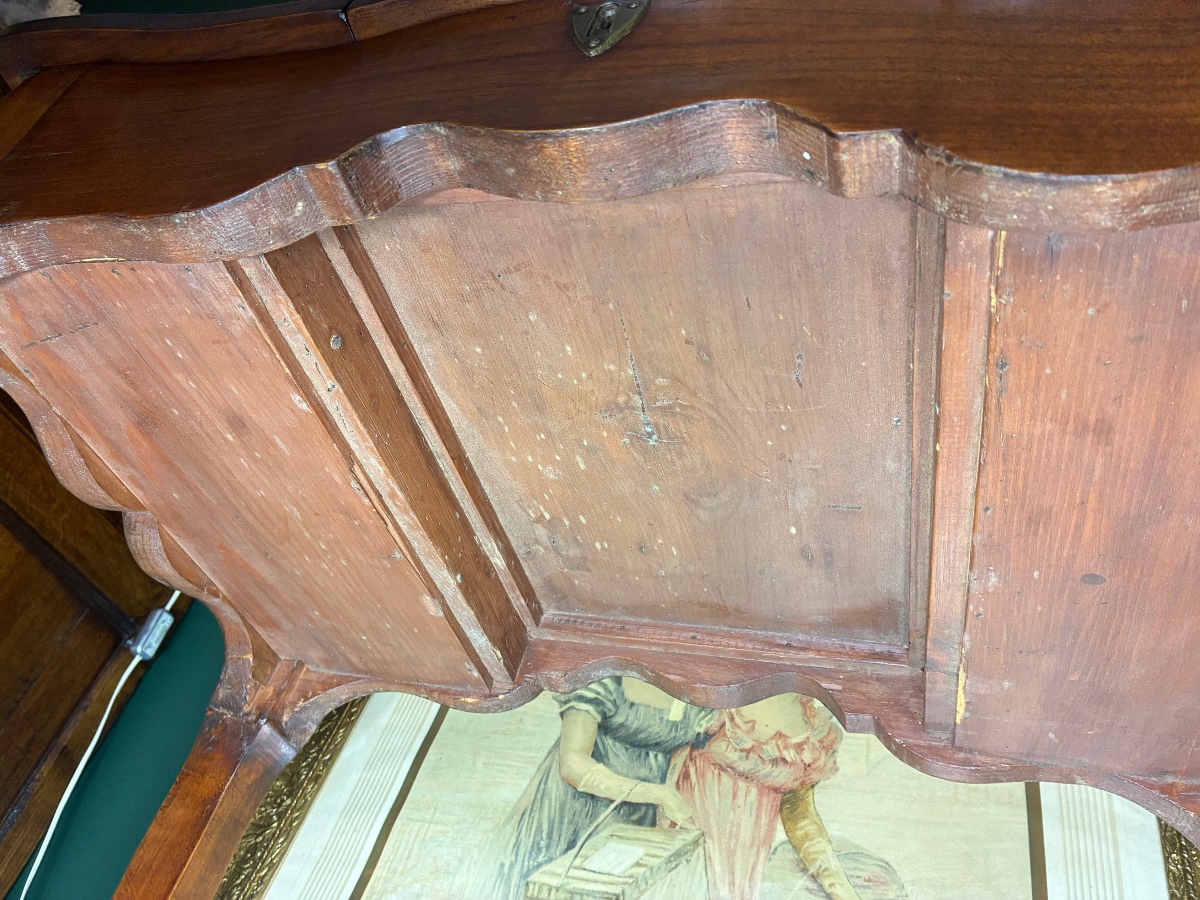 Louis XV-style Walnut Dressing Table / Vanity-photo-4