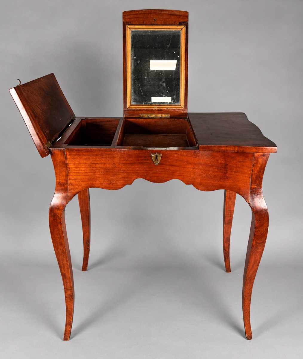 Louis XV-style Walnut Dressing Table / Vanity