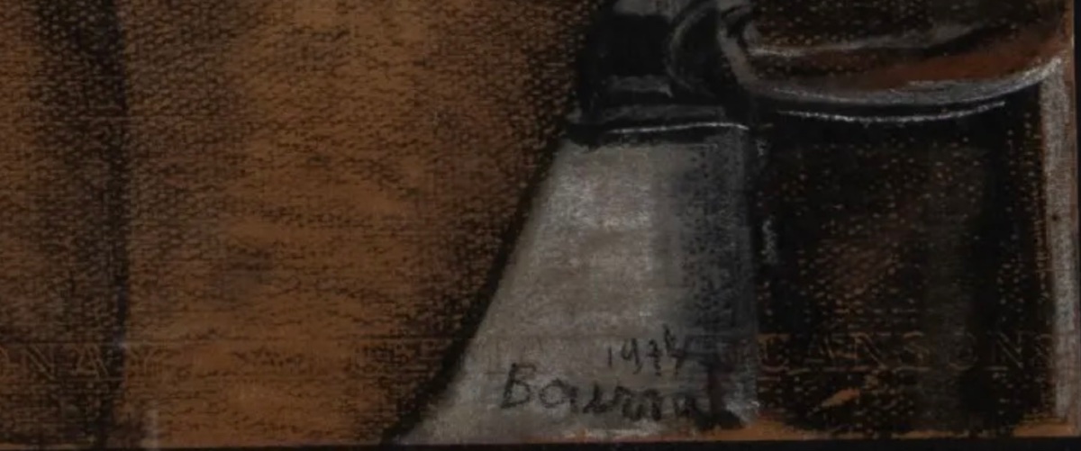 Marie-Thérèse BOURRAT (LYON 1938)  « Nu aux bas noirs »-photo-3