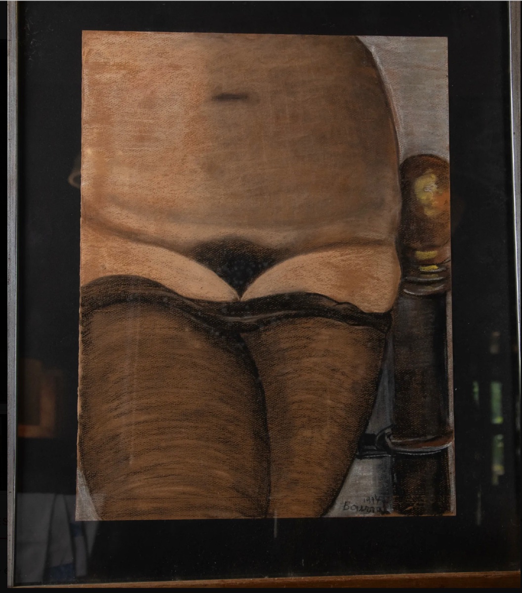 Marie-Thérèse BOURRAT (LYON 1938)  « Nu aux bas noirs »